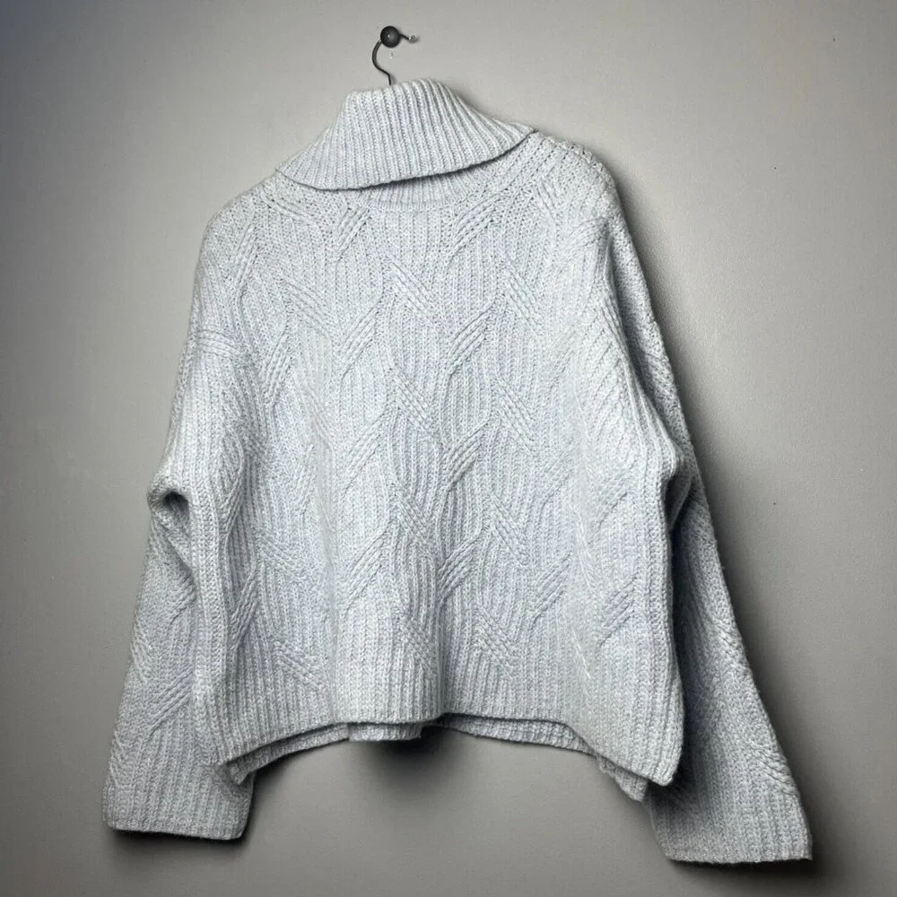 SAMSOE SAMSOE Women Kei turtleneck 11250 Color Gray Dawn Size Medium - Picture 7 of 14
